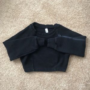 American Apparel ottoman rib crop top